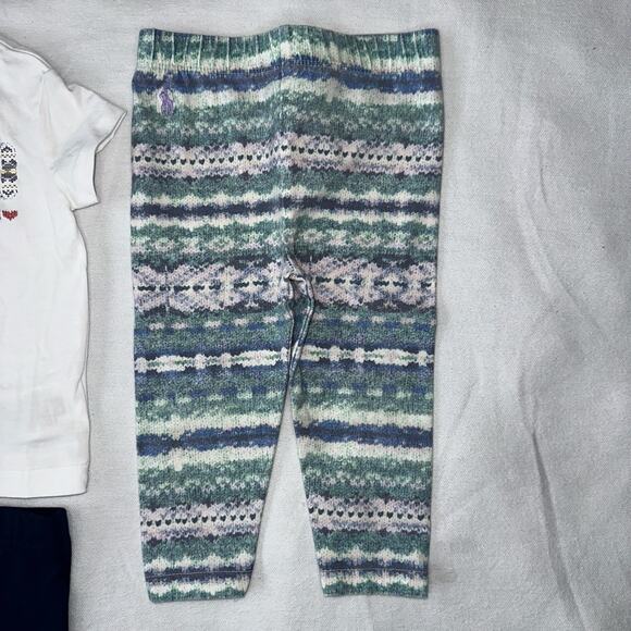 Ralph Lauren Baby Girl Riding Set - Top-6M, Pants-3M, Leggings-9M Runs Small - Picture 4 of 9